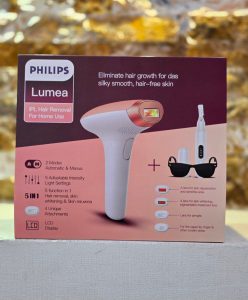 دستگاه لیزر خانگی شات نامحدود Philips Lumea IPL مدل 2025 سیستم خنک‌کننده پوست سنسور تشخیص تماس با پوست